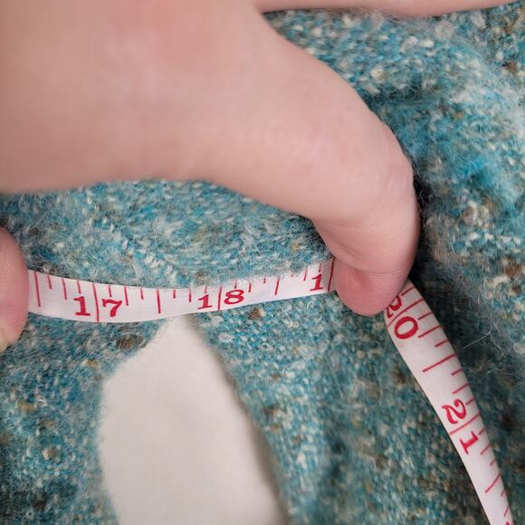 Marc Jacobs womens speckled blue wool tweed blazer jacket size 6 - Picture 9 of 11